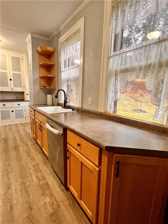 1299 Old State Road Apollo, PA 15613 - Photo 14 of 29 a kitchen with stainless steel appliances granite countertop a sink and a granite counter tops with a large window