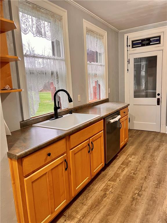 1299 Old State Road Apollo, PA 15613 - Photo 10 of 29 a kitchen with stainless steel appliances granite countertop a sink and a granite counter tops with a large window