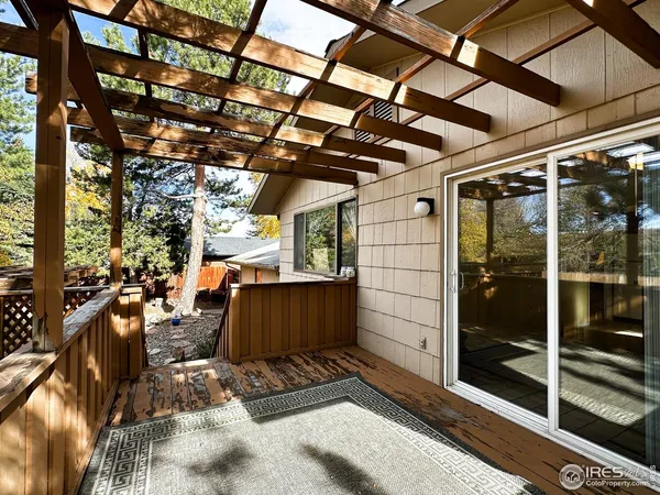 a view of outdoor space with seating area