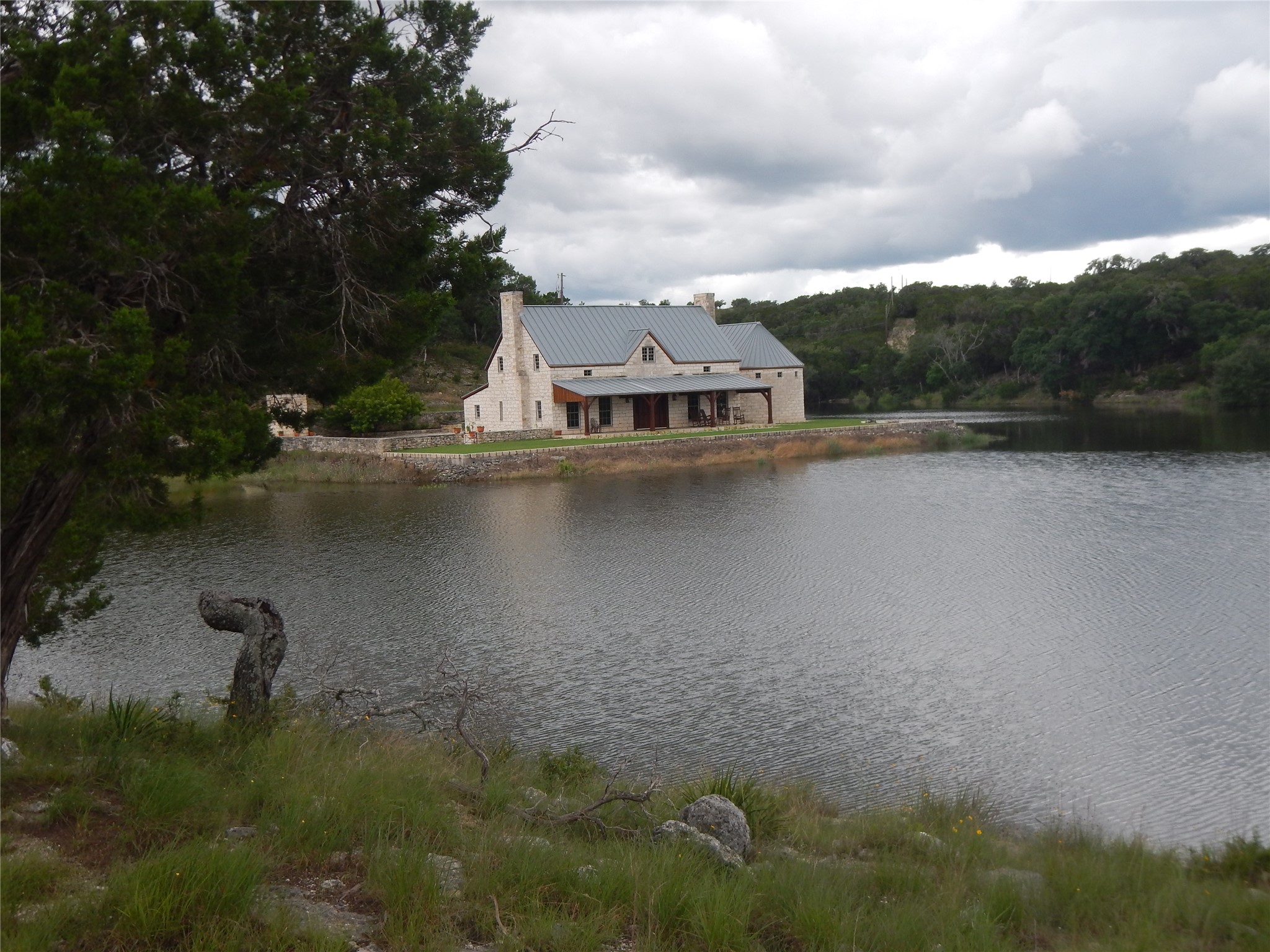 House with lake