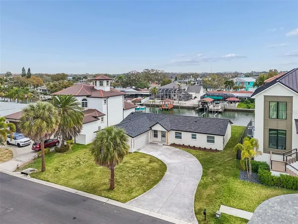 a view of a city with lake view