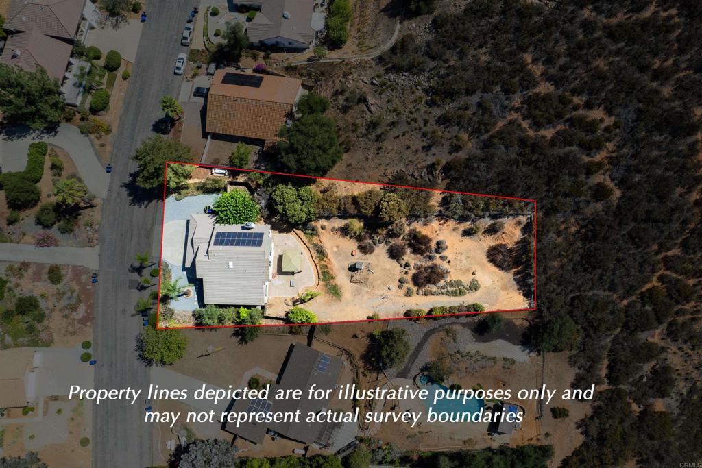 24427 Novato Place Ramona, CA 92065 - Photo 11 of 54 an aerial view of house with yard