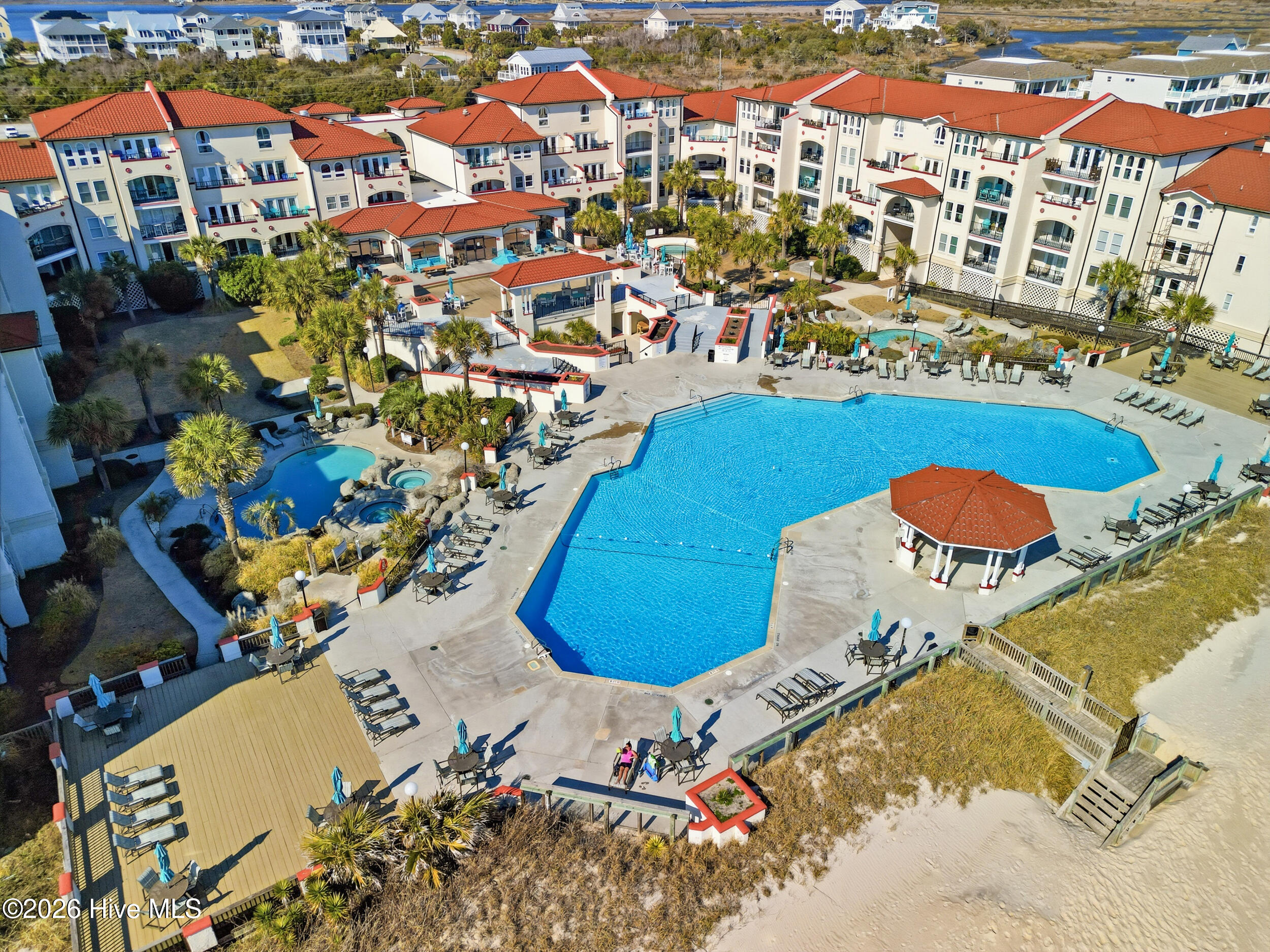 790 New River Inlet Road, Unit 114A North Topsail Beach, NC 28460 - Photo 30 of 37 40_aerial pool