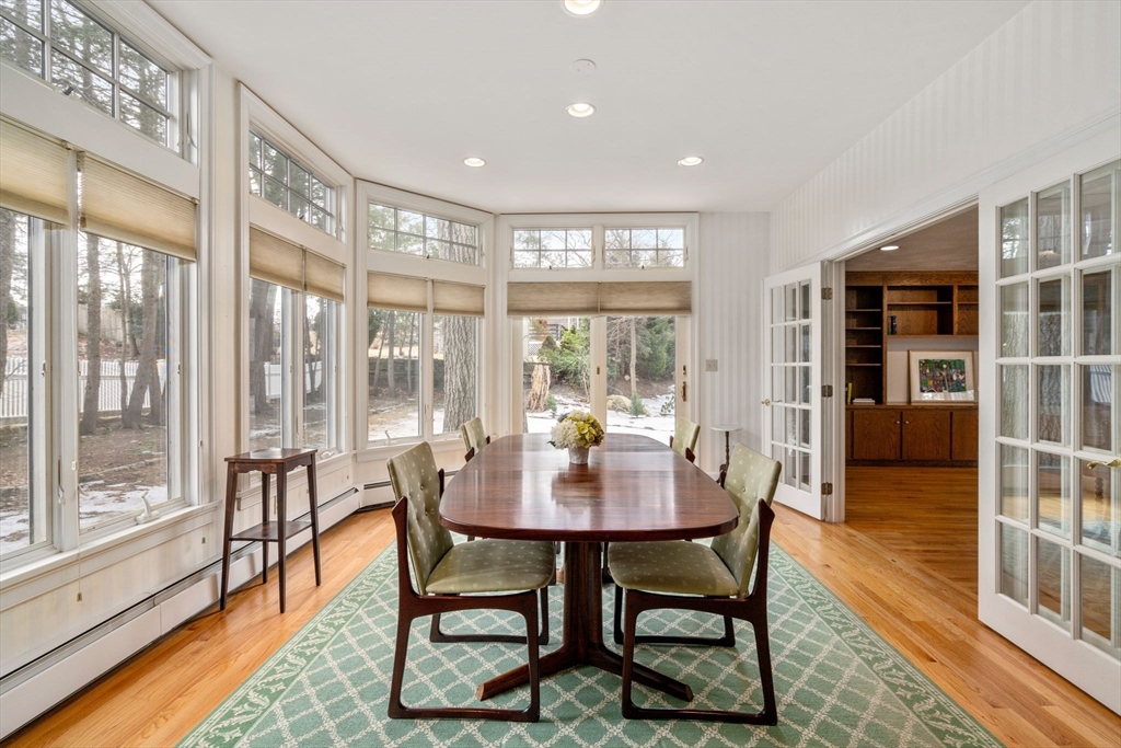 6 Earle Road Wellesley, MA 02481 - Photo 9 of 33 a view of a dining room with furniture window and wooden floor