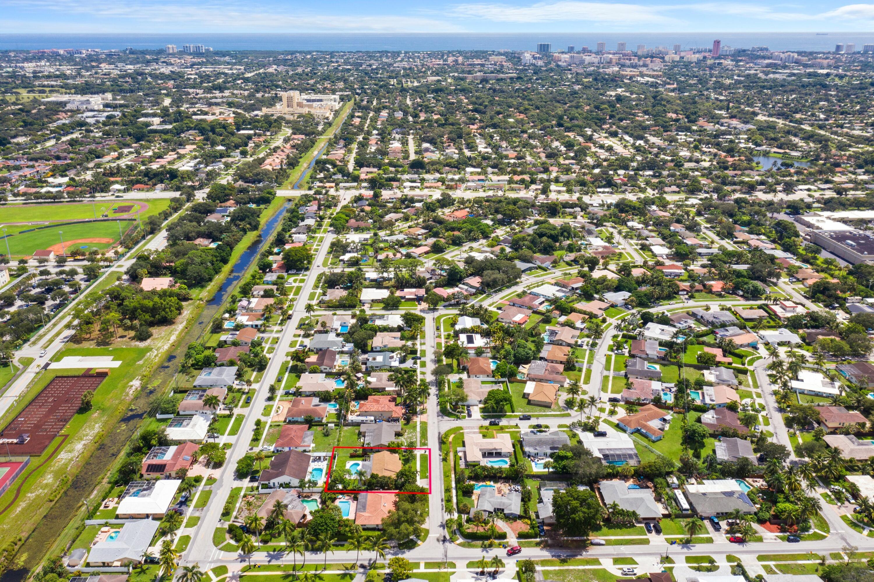 1385 Northwest 6th Street Boca Raton, FL 33486 - Photo 3 of 28 Aerial Ocean View