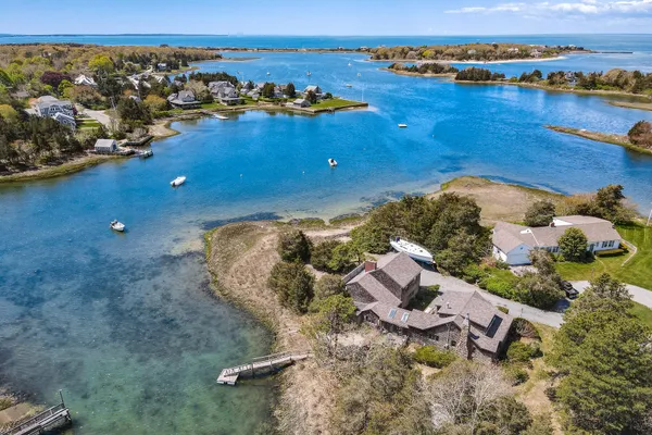 a view of a city and ocean view