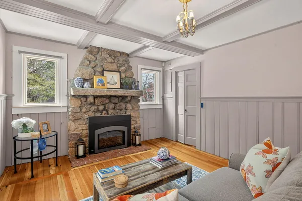 a bathroom with a shower and a window