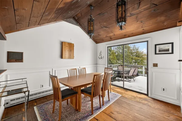 a living room with chairs
