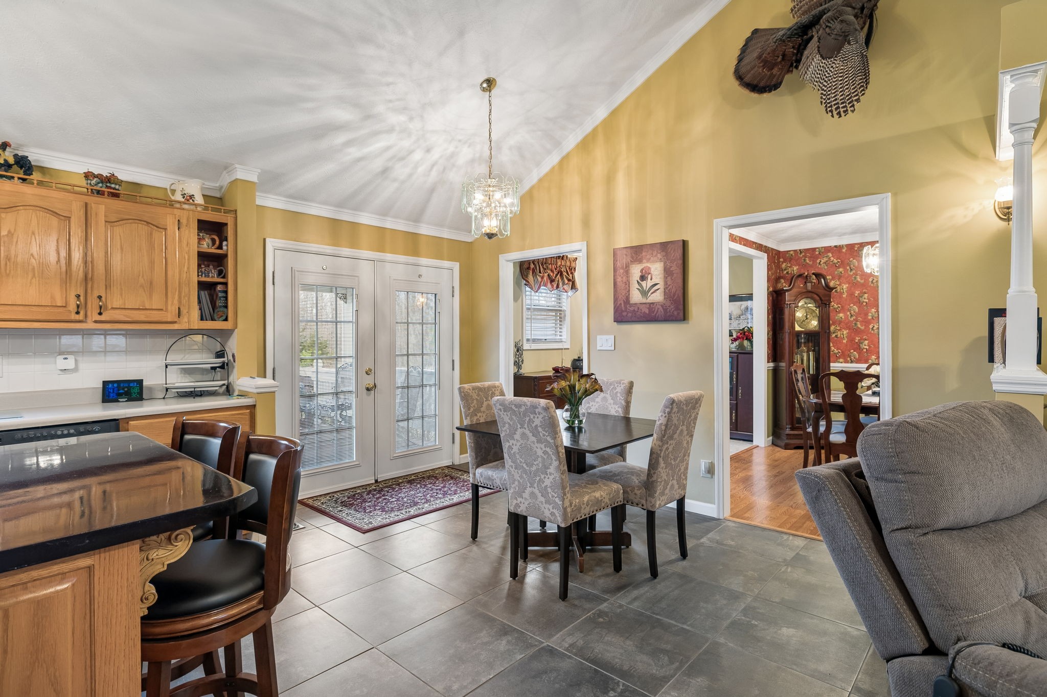165 Pond Creek Road Summertown, TN 38483 - Photo 30 of 79 a dining room with furniture and wooden floor