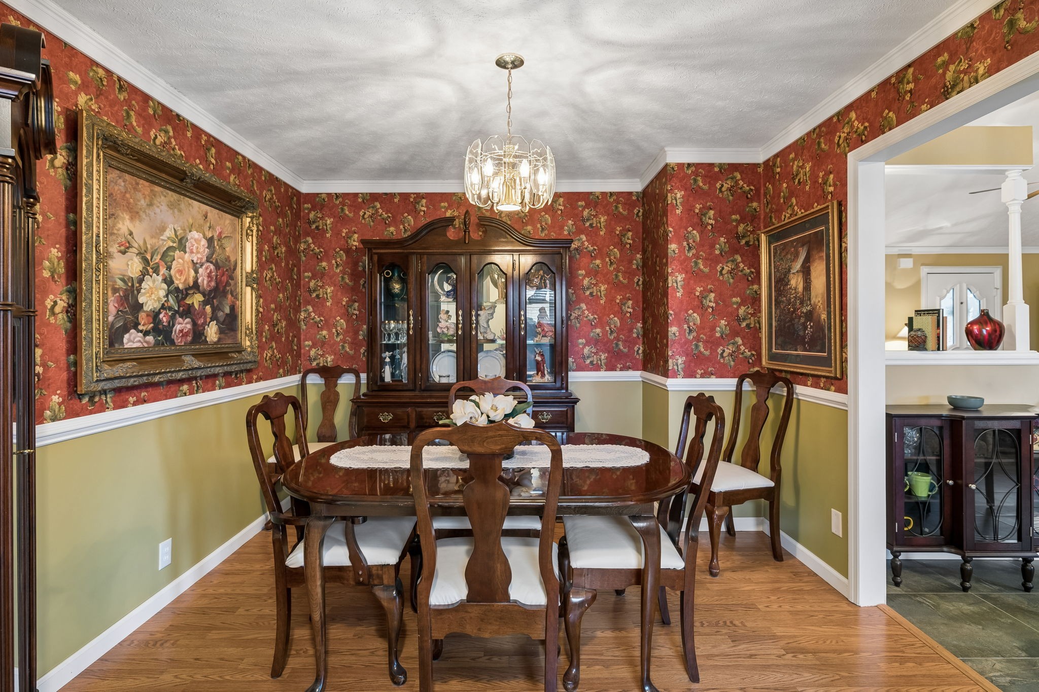 165 Pond Creek Road Summertown, TN 38483 - Photo 34 of 79 a view of a dining room with furniture and a chandelier