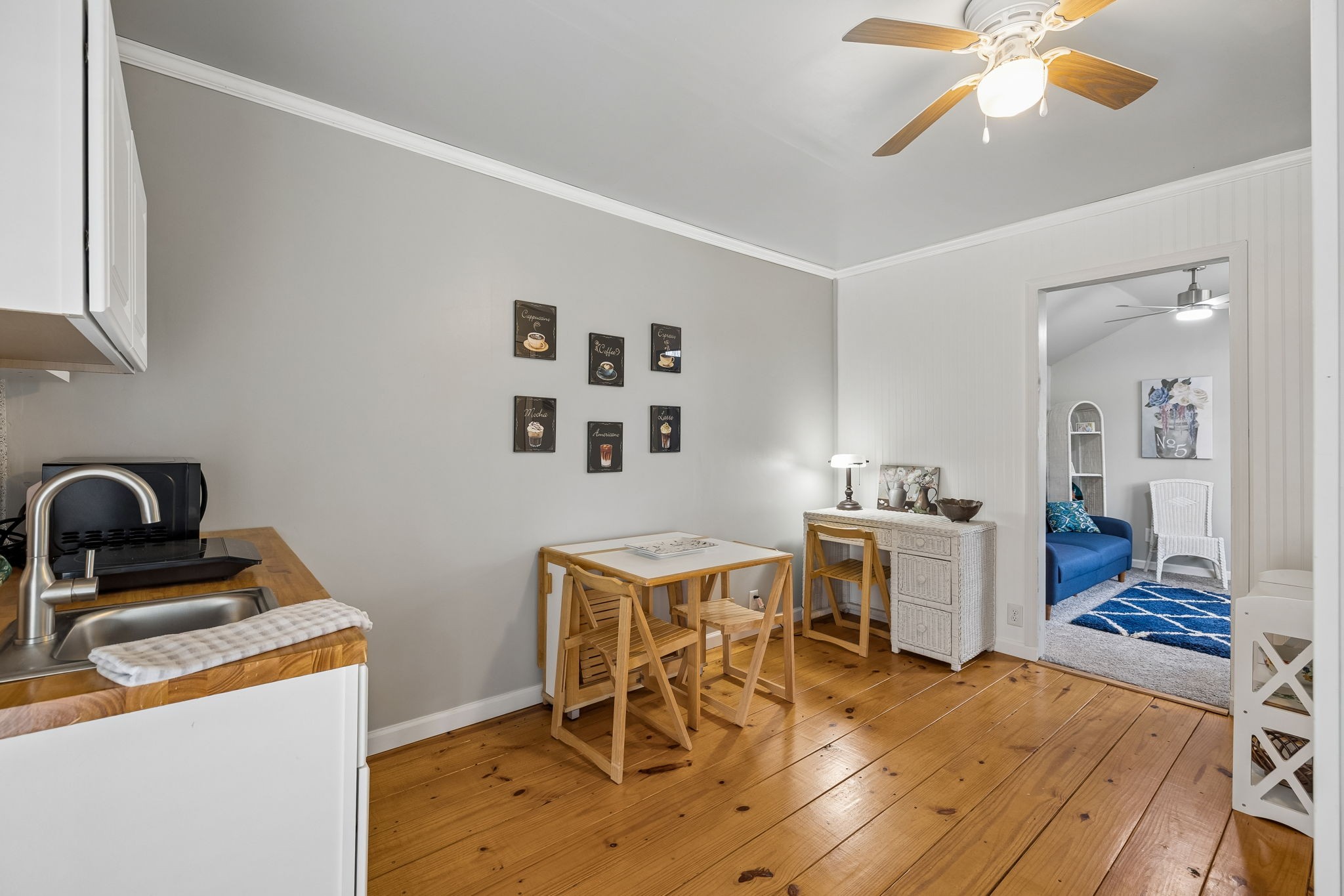 165 Pond Creek Road Summertown, TN 38483 - Photo 50 of 79 a view of a workspace with furniture and wooden floor
