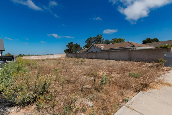 a view of a backyard of the house