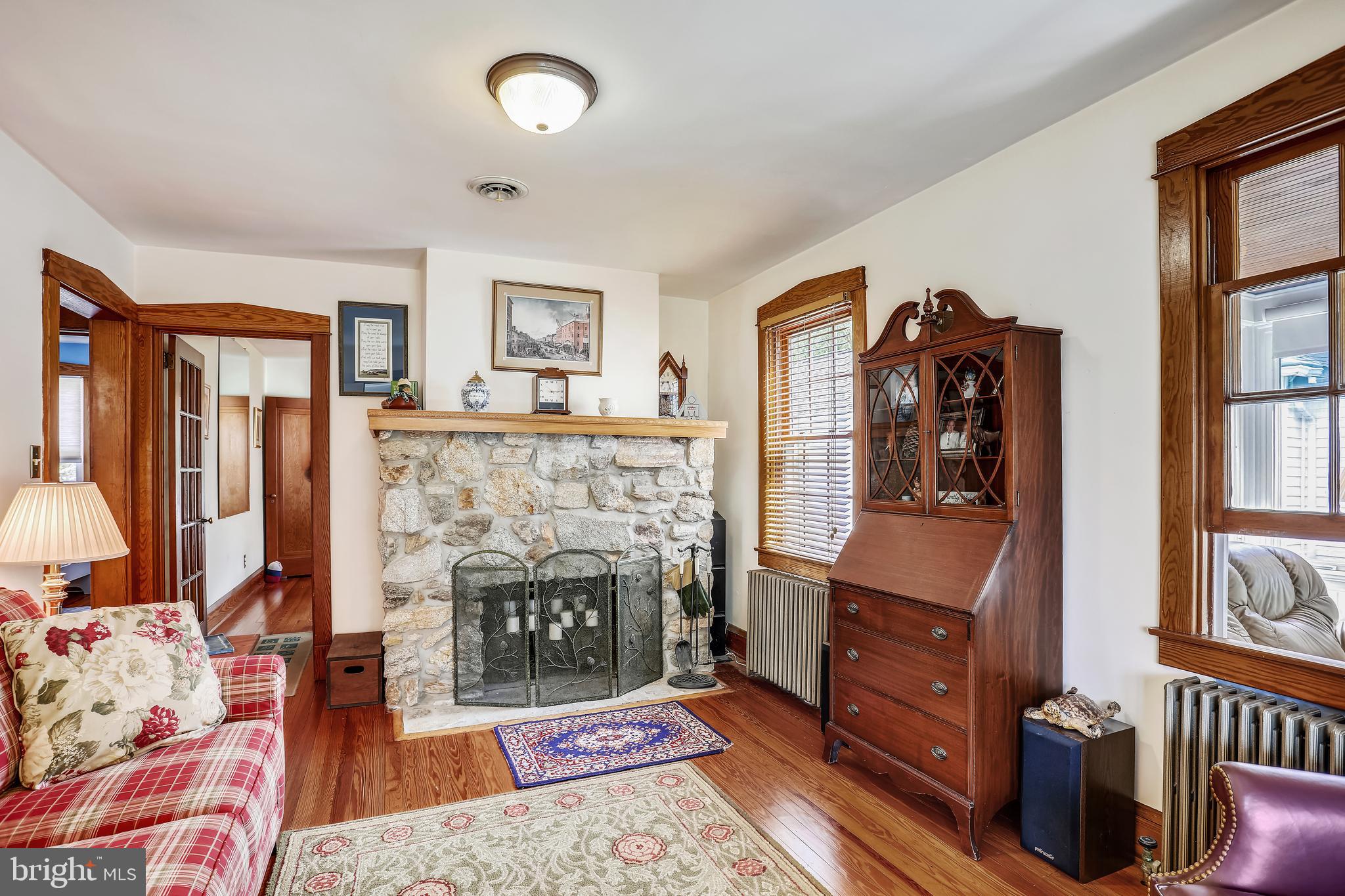 610 Oakdean Road Middle River, MD 21220 - Photo 14 of 43 Stone fireplace in living room
