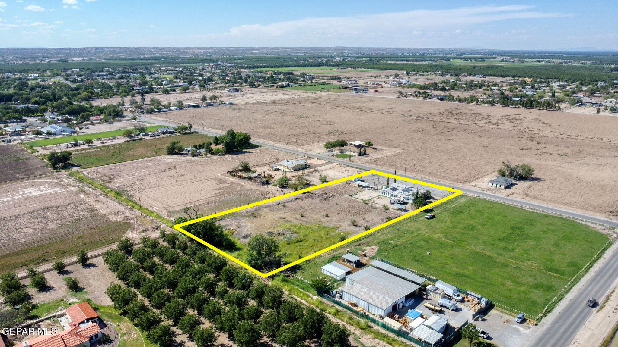 810 Gato Road El Paso, TX 79932 - Photo 69 of 73 an aerial view of a tennis ground and a city view