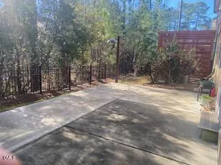 a view of road with trees