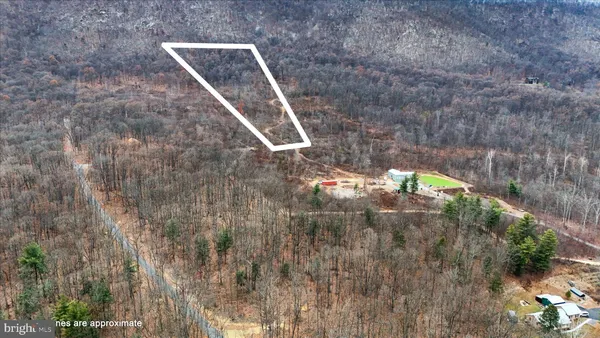 a aerial view of a house