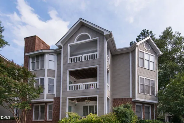 a front view of a residential apartment building