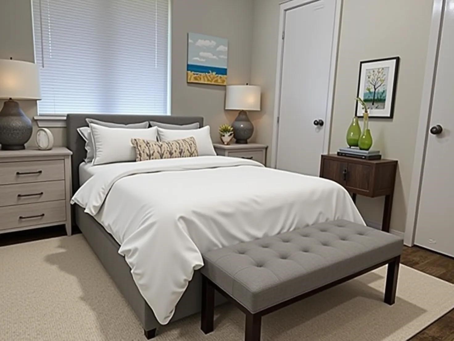 4419 Stallion Brook Lane Spring, TX 77388 - Photo 13 of 15 a bedroom with a bed and paintings on the wall