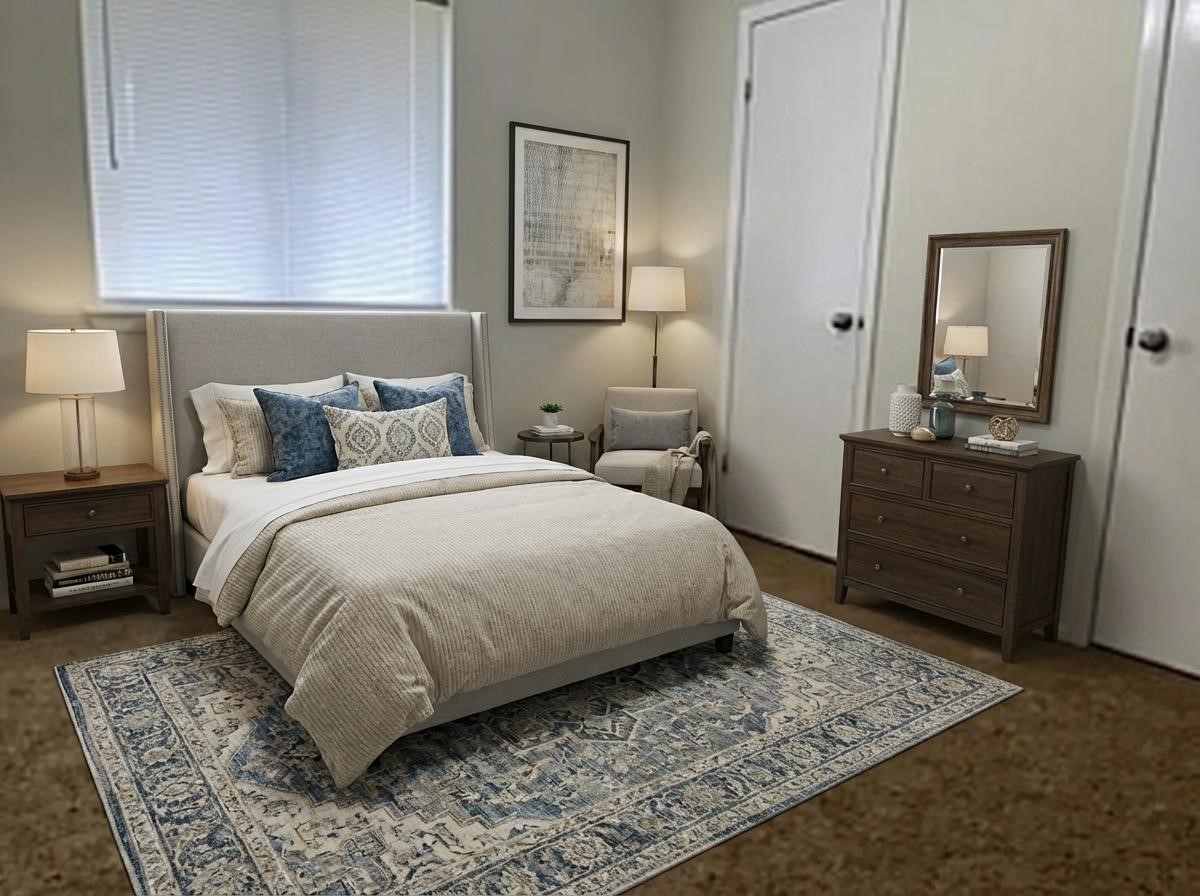 4419 Stallion Brook Lane Spring, TX 77388 - Photo 14 of 15 a bedroom with a bed and wooden floor