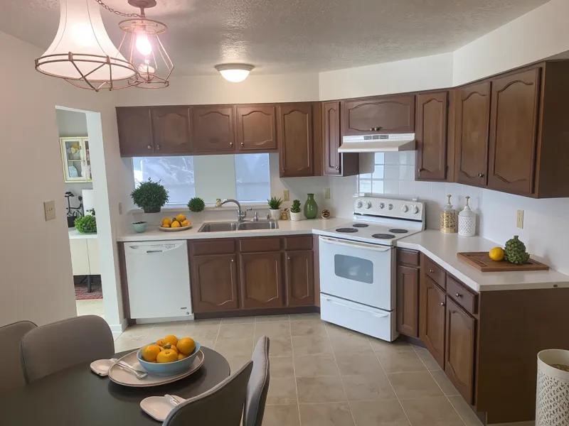 4419 Stallion Brook Lane Spring, TX 77388 - Photo 6 of 15 a kitchen with a sink stove and cabinets