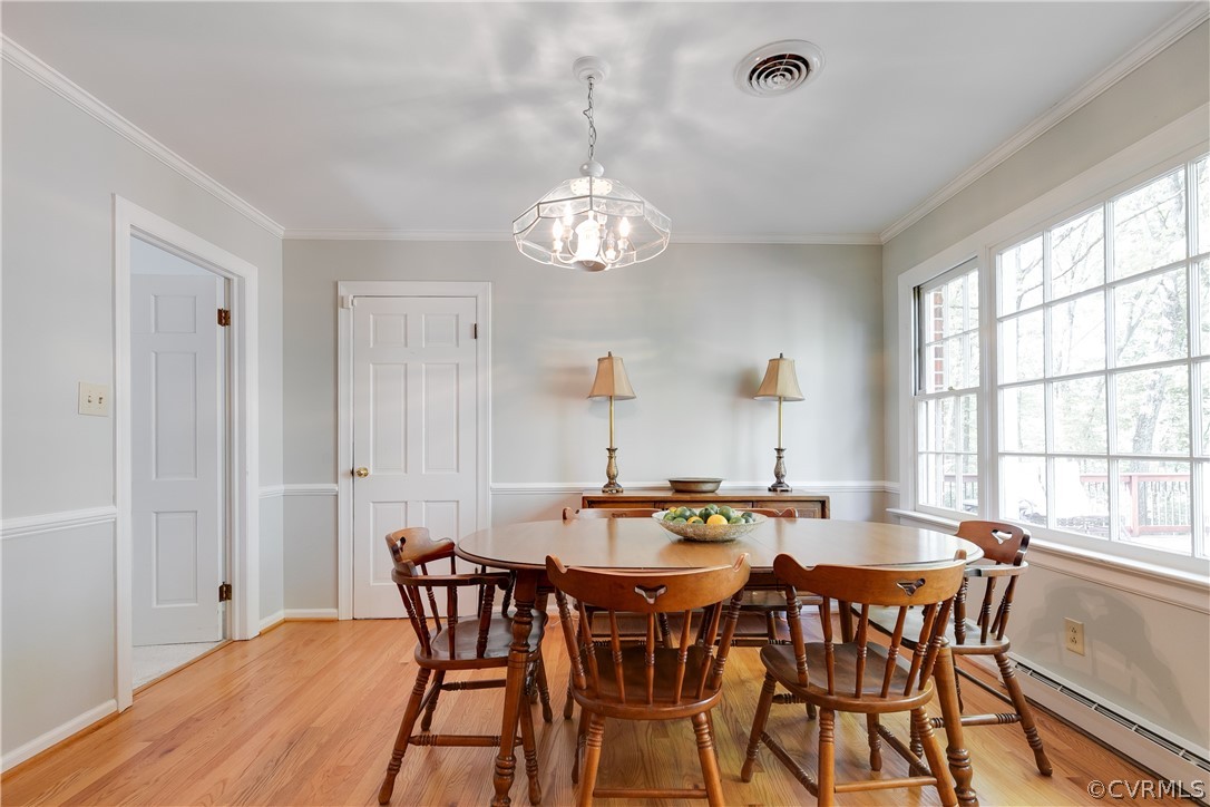 2780 East Brigstock Road Midlothian, VA 23113 - Photo 22 of 50 a dining room with furniture a chandelier and window