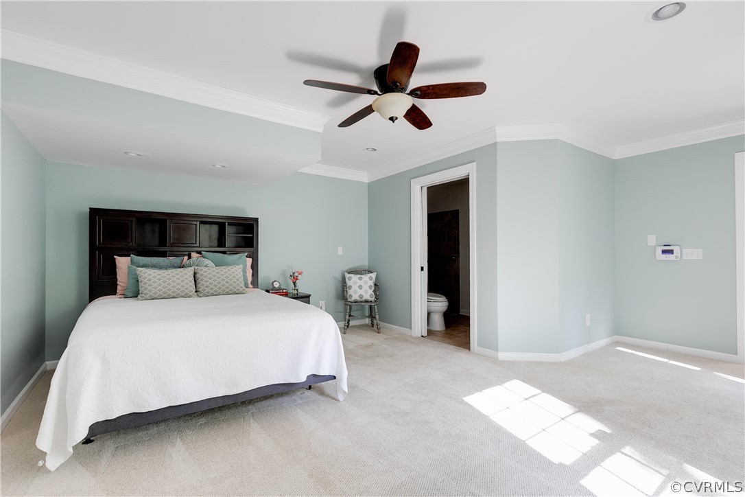 2780 East Brigstock Road Midlothian, VA 23113 - Photo 27 of 50 a bedroom with a bed and a ceiling fan