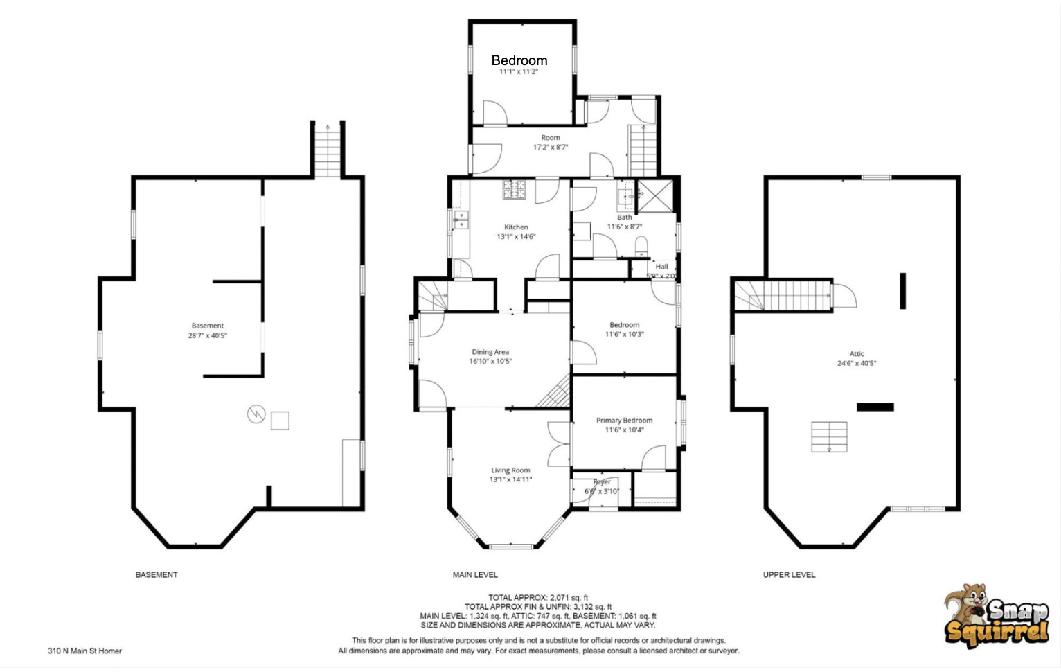 310 North Main Street Homer, IL 61849 - Photo 25 of 25 a picture of a bathroom with a shower vanity and a mirror