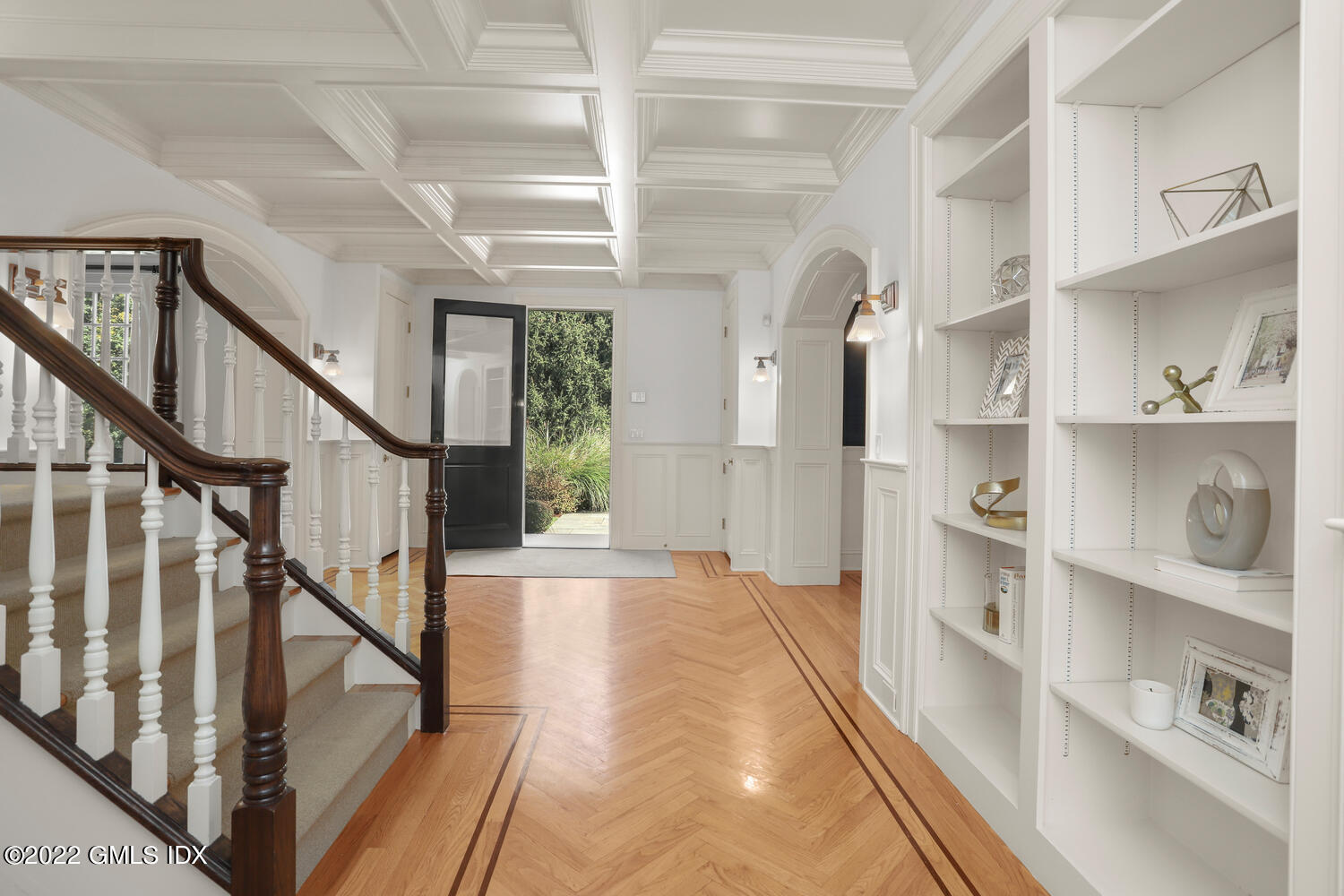 434 Cognewaugh Road Cos Cob, CT 06807 - Photo 18 of 47 a view of entryway and hall with wooden floor
