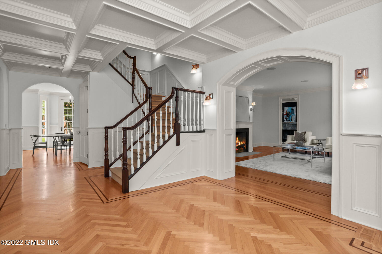 434 Cognewaugh Road Cos Cob, CT 06807 - Photo 3 of 47 a view of entryway and hall with wooden floor