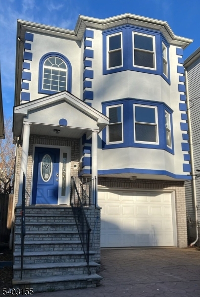 a front view of a house