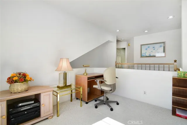 a workspace with a couch