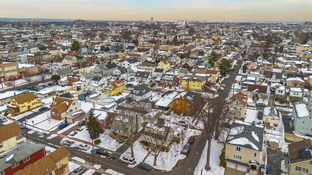 an aerial view of multiple house
