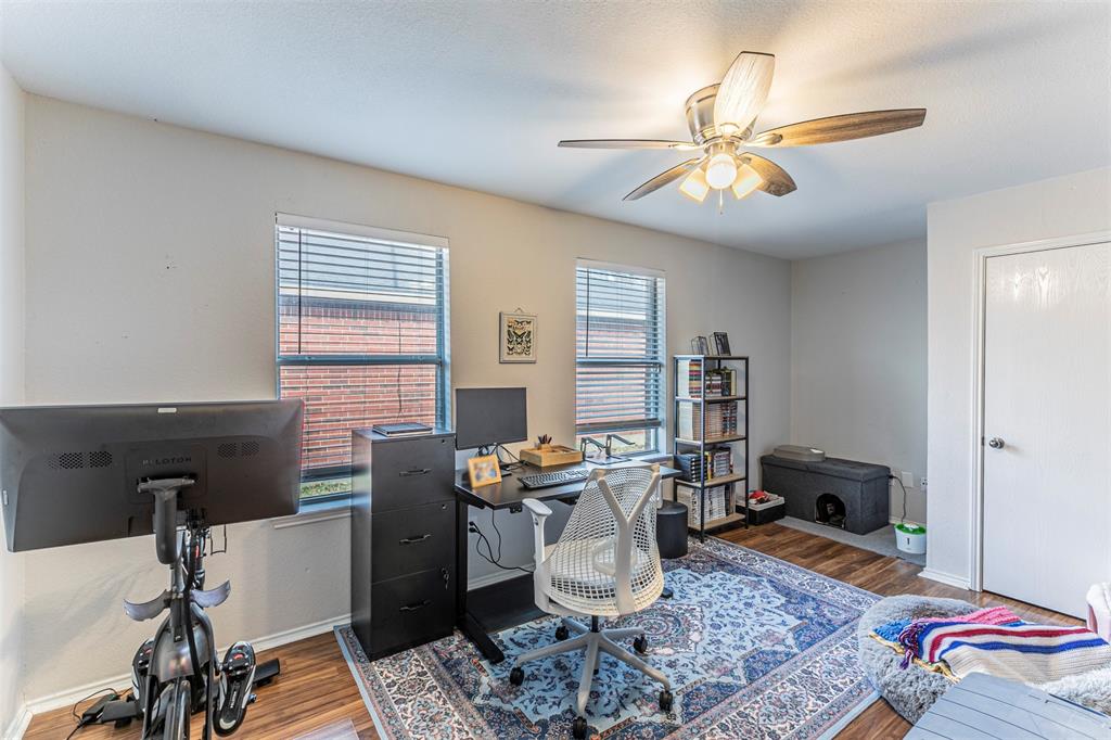3433 Charing Cross Road Midlothian, TX 76065 - Photo 21 of 27 a workspace with furniture and a chandelier