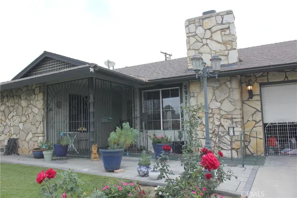 a front view of a house