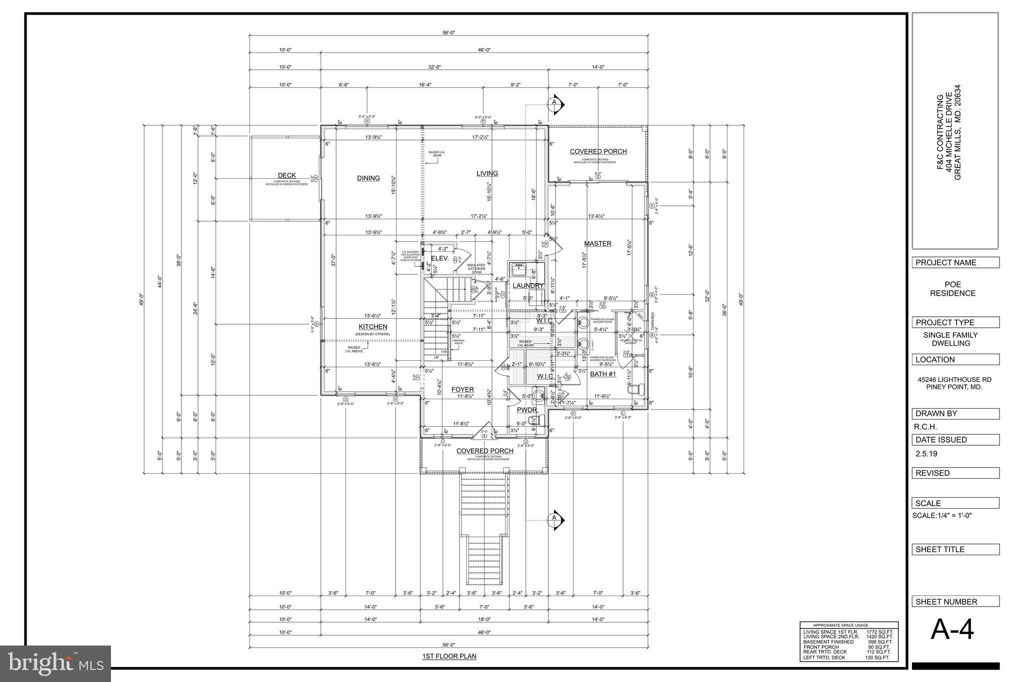 45246 Lighthouse Road Piney Point, MD 20674 - Photo 32 of 33 first floor plan