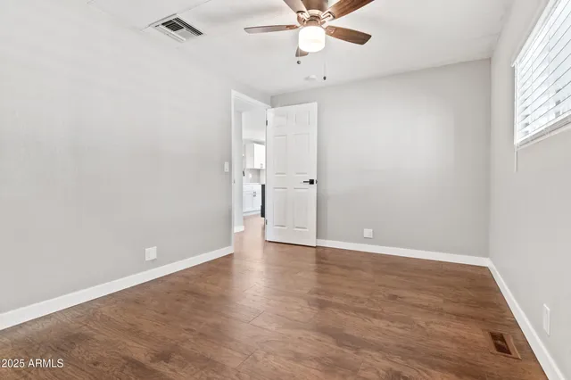 wooden floor in an empty room