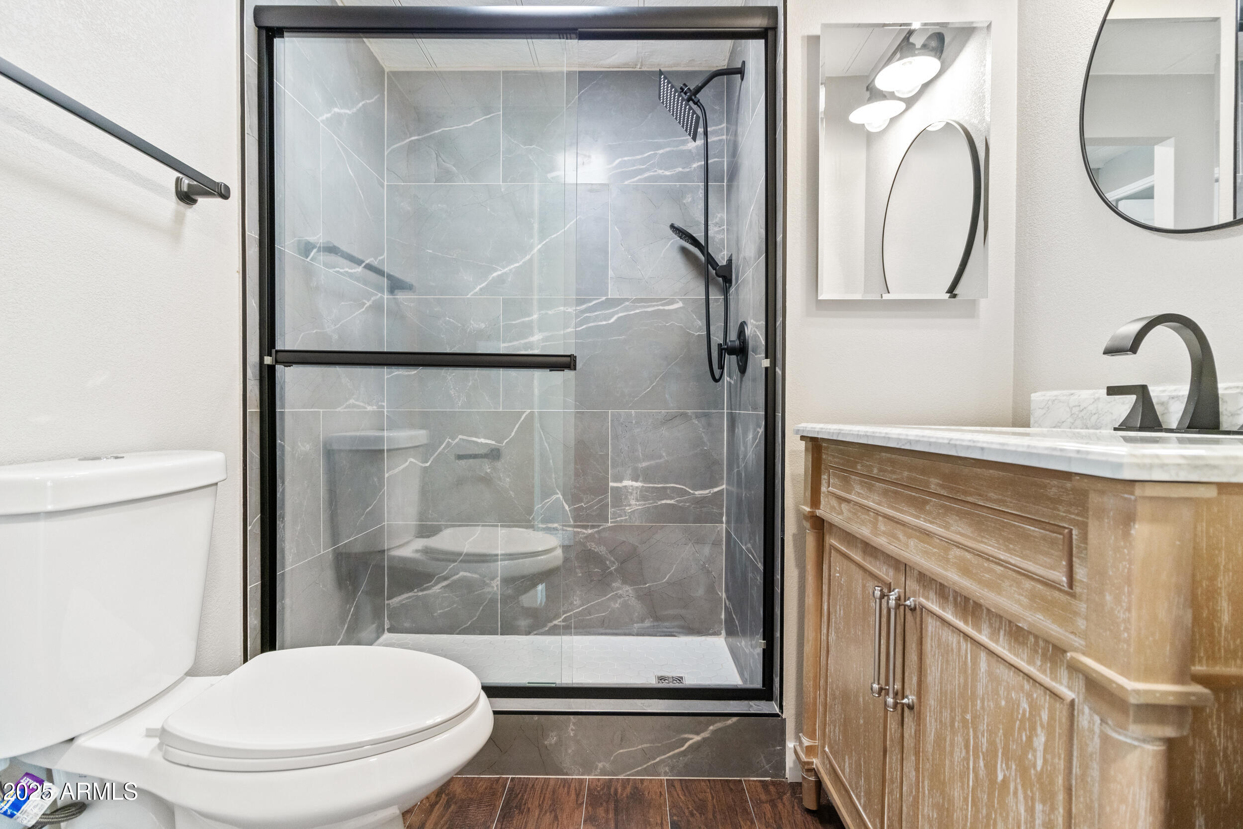 2401 West Southern Avenue, Unit 224 Tempe, AZ 85282 - Photo 21 of 47 a bathroom with a sink toilet and shower