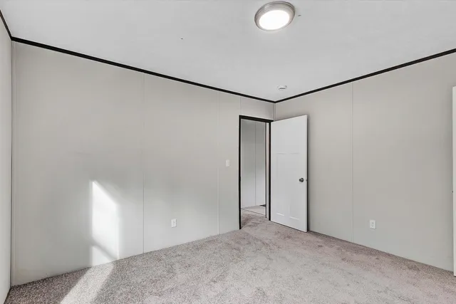 a view of a room with an empty space