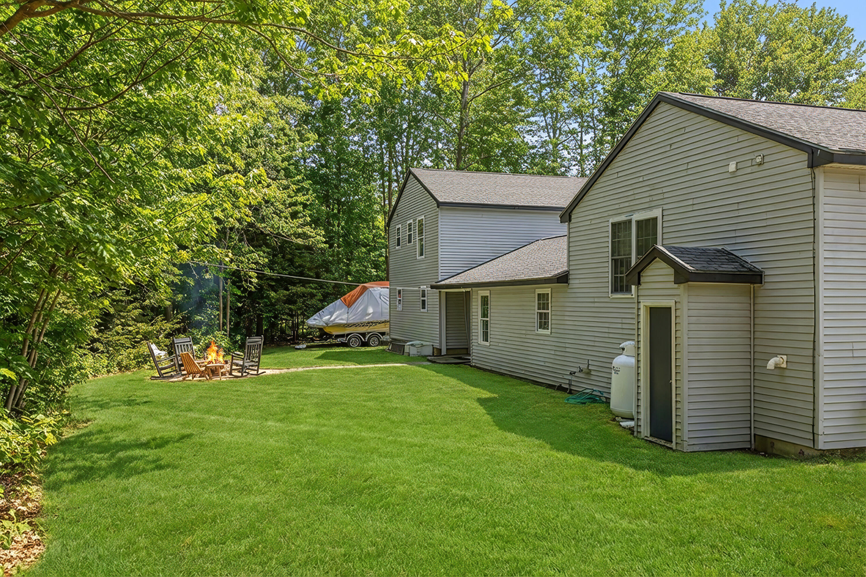 43 Fall Ridge Road Windham, ME 04062 - Photo 60 of 61 Ai enhanced back yard