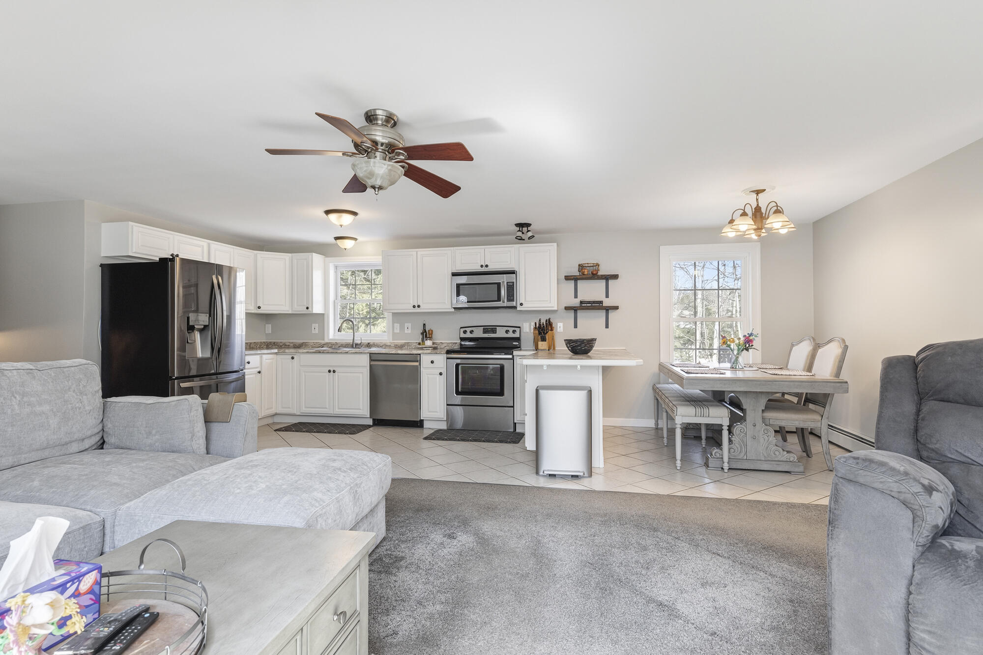 43 Fall Ridge Road Windham, ME 04062 - Photo 9 of 61 Livng/Dining/Kitchen
