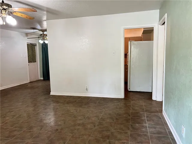 a view of an empty room