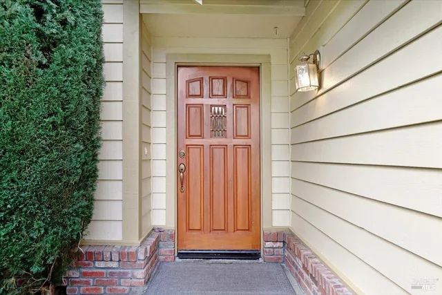 a view of front door of a house