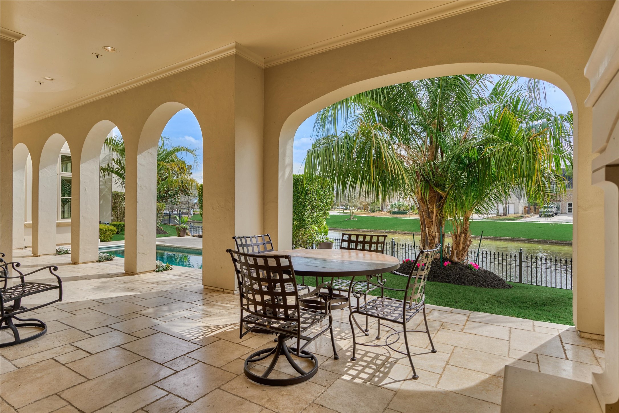 3 Dorset Square Spring, TX 77381 - Photo 38 of 50 Outdoor dining area with lake views.