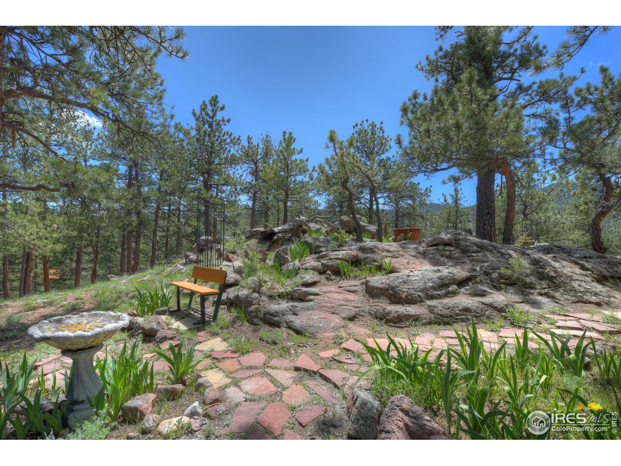 381 Wichita Road Lyons, CO 80540 - Photo 36 of 40 Rock garden with custom stone walking paths