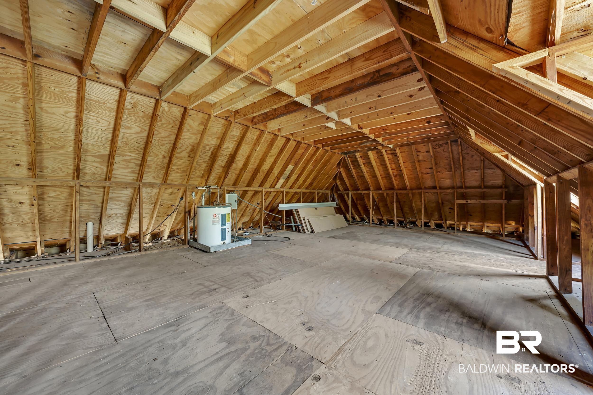 5801 South Fairfax Road Mobile, AL 36608 - Photo 12 of 29 Unfinished attic featuring an upstairs landing