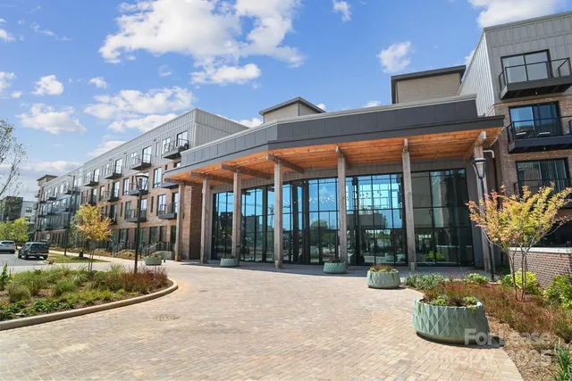 a view of a building with a outdoor space