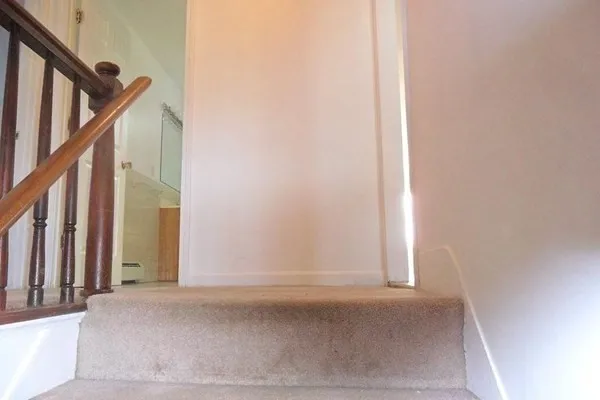 a view of an entryway with staircase