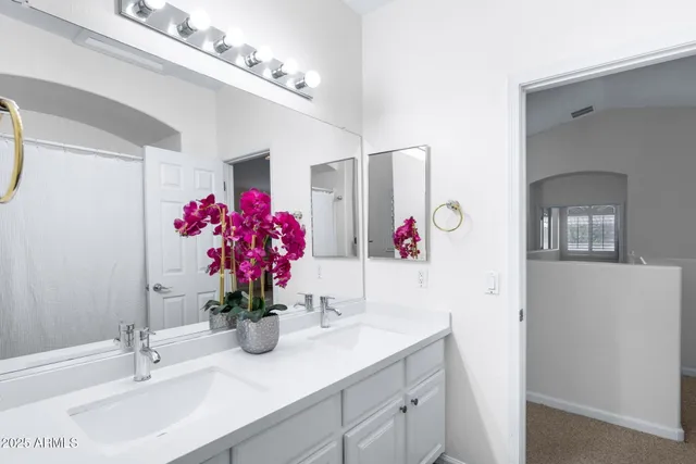 a view of a pathway along the building