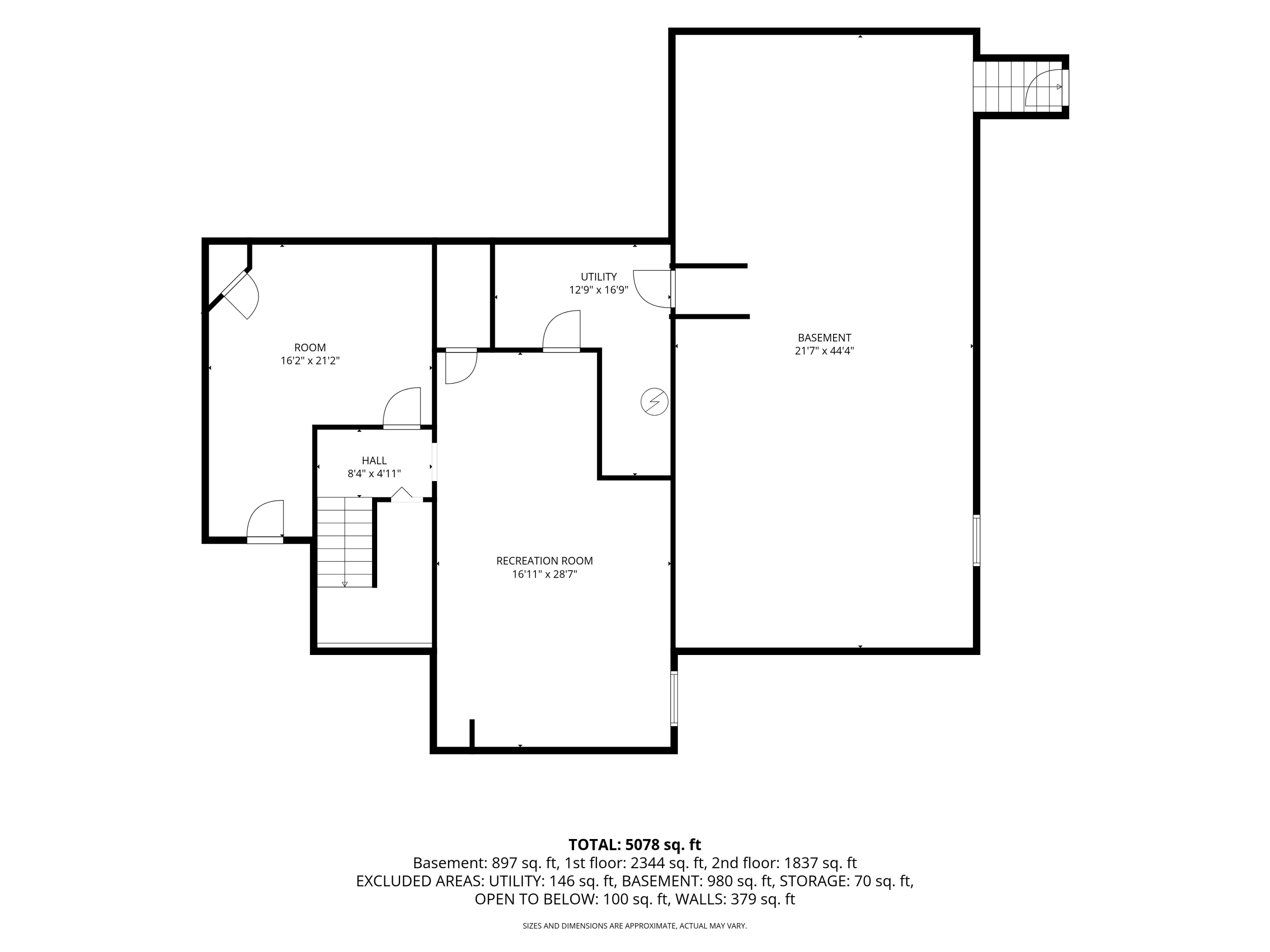 1007 Branch Road Wells, ME 04090 - Photo 55 of 55 Basement layout. Dimensions are approximate.