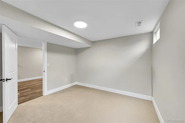 a view of an empty room